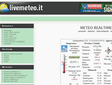 Tablet Screenshot of livemeteo.it